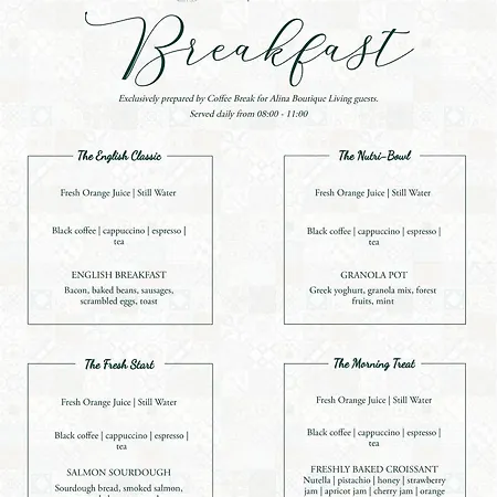 Alina Boutique Living Couette-café 3*